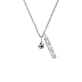 thumbnail image 2 of Delight Jewelry Resin Soccer ball Silvertone Hope Anchors the Soul Bar Charm Necklace, 23", 2 of 4