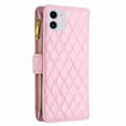 thumbnail image 4 of Wallet with [RFID Blocking] [9 Card Slots ] Zipper Pocket iPhone 11 Premium Soft PU Leather Magnetic Flip Folio with Wrist Strap Kickstand Protective Cover for iPhone 11,
Pink, 4 of 7