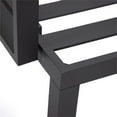 thumbnail image 3 of LeisureMod Hamilton 6-Peice Patio Conversation Set with Cushions in Light Gray, 3 of 19