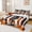 Black Orange, variant on Erosebridal Baseball Patchwork Bed Sheets, Red Buffalo King Sheets for Men and Women, 4pcs