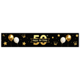 thumbnail image 3 of Glamorous Glittery 50th Birthday Banner with Gold Balloons Crowns Stars and Cakes Backdrop Party Decoration Supplies Photography Props for Birthday Parties Photo Booths Celebrations, 3 of 8