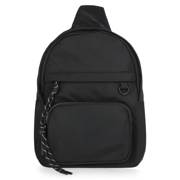 No Boundaries Women's Hands Free Sling Bag, Black