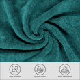 thumbnail image 5 of HOMES PERCEPTION 8-Piece Towel Set Ultra Soft - 100% Cotton, 2 Bath, 2 Hand, 4 Wash Cloths Teal, 5 of 7