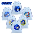 thumbnail image 2 of Bolsas con cordón de Sonics Anime The Hedgehog, bolsa de almacenamiento de dulces para maquillaje, bolsa de algodón Kawaii, práctico paquete con bolsillos, bolsa de regalo de cumpleaños, nueva, 2 of 5