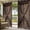 Brown, variant on Vintage Brown Outdoor Curtains for Patio Waterproof, Grommet Outdoor Privacy Panels, Retro Country Wooden Farmhouse Weatherproof Outside Curtains for Porch/Cabana 54"Wx108"L, 2 Panel