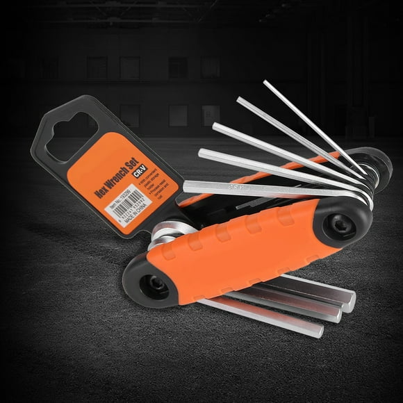 Folding Wrenches Sets, Stainless Steel Hex Key Set Portable Driver Tool Kit Small Allen Wrench Set for Basic Home Repair and General Applications