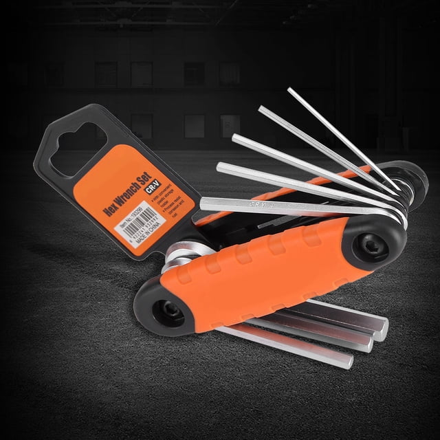 Folding Wrenches Sets, Stainless Steel Hex Key Set Portable Driver Tool Kit Small Allen Wrench Set for Basic Home Repair and General Applications