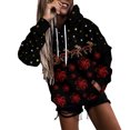 thumbnail image 2 of Chandail en Molleton Oversize de Noël pour Femmes Mode Imprimé Pull Tops Manches Longues Blouse à Capuche Chandail en Molleton Cadeau de Noël en Solde, 2 of 5