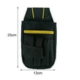 thumbnail image 6 of Waroomhouse Small Tool Pouch - Electrician Tool Organizer - Large Capacity - Waterproof - with Heavy-Duty Metal Belt Clip Attachment, 6 of 8