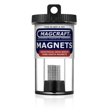 - MAGCRAFT® NSN0658 - Rare Earth Rod Magnets, 0.125 in. Diameter x 0.125 in. Long, 100-Count