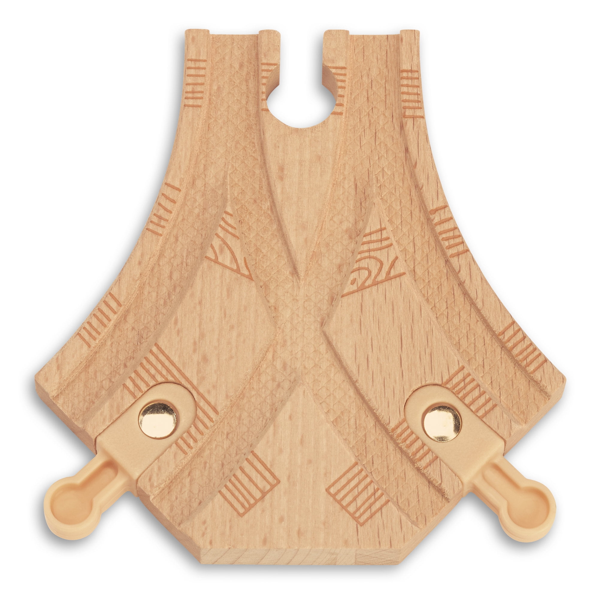 wooden railway track pieces