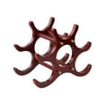 thumbnail image 1 of SIfdSeng Get it Fast Elegant Design Red 6 Bottle Capacity Wooden Red Rack Holder Decorative Shelf Stand For, 1 of 7
