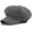 Gray, variant on Women's Faux Linen Newsboy Cap with Drawstring, Lightweight Ventage Casual Baker Boy Hat