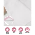 thumbnail image 6 of Pink White Stripe Kitchen Dish Towels for Drying Dishes Set of 2, Modern Rustic Vertical Striped Waffle Weave Microfiber Hand Tea Bathroom Towels Quick Dry & Absorbent Towel 12x12, 6 of 7