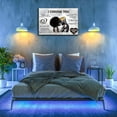 thumbnail image 5 of Framed African American Canvas Prints Black Couple I Choose You Poster Black King and \u200bQueen Wall Art Afro Black Romantic Couple Wall Art for Bedroom Living Room Decor(Black couple, 16in×12in), 5 of 6