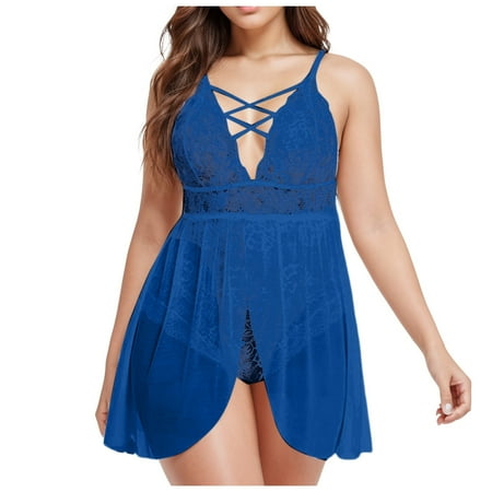 Midwennn Plus Size Summer Sexy Pajamas Women Feel Home Skirt Underwear Nightgown Womens Sexy Lingerie Kimono