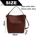 thumbnail image 2 of Bolso bandolera para mujer, bolso de hombro, bolso de piel, espacioso, tipo hobo, para mujer, bolsos bandolera de moda, bolsos de mano, bolso tipo cubo, cartera, bolso de viaje, bolso de, 2 of 5