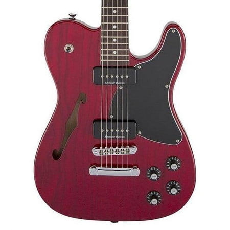 Fender Jim Adkins JA-90 Telecaster Thinline, Crimson Red Electric Guitar
