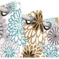 thumbnail image 3 of Coolnut Floral Patterns Blackout Curtain for Bedroom, 2 Panels Thermal Insulated Blackout Drapes Long Darkening Curtains with Grommets for Living Room 55 x 72 Inch, 3 of 5