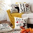 thumbnail image 3 of Pet Throw Pillow Covers, 18 x 18 Inch A Good Dog Deserves A Good Bone Pillows, 3 of 5