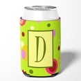thumbnail image 2 of Letter D Monogram - Lime Green Can or Bottle Hugger, 2 of 5