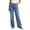 #03 Light Blue 【Mix, Match & Rotate: Stock Up on Daily Colors】, variant on Womens Straight Leg Jeans, Button Zip Closure & Side Pockets Design, Full Length Jeans, Street & Casual Wear | VerBelle,Dark Blue L