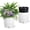 White, variant on 19.5" Tall Round Planter Indoor Outdoor Pot, Large Plastic Garden Flower Pots with Built-in Handle, Water Level Monitoring, Hidden Pulley, Self-Watering Flower Pot for Garden, Patio, Yard