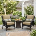 thumbnail image 2 of Aoodor 24'' x 24'' Outdoor & Indoor Deep Seat Cushion Set, furniture pillows and cushions, Olefin Fabric Slipcover and Sponge Foam (Set of 2 Seats, 2 Backs, 2 Lumbar Pillows))- Brown, 2 of 9