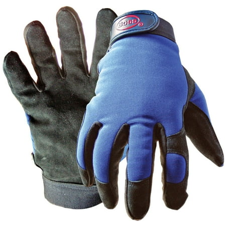 Medium Leather Glove - Boss 890M Medium Black and Blue Boss Guard Leather Gloves