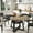 Wood color + black with grain, variant on 47" Round Dining Table for 4-6 People with Storage Shelf, Farmhouse Kitchen Table with Metal Legs, Space-Saving Design for Dining Room or Apartment