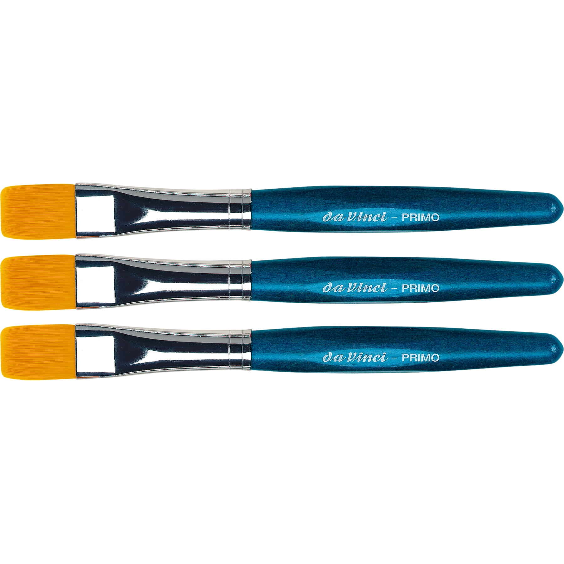 da Vinci PRIMO Preschool Brush, Synthetic, Tempera, Flat, Series 354B, Size 16, Pack of 3