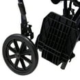Equate Folding Transport Wheelchair with 19 inch Seat and Foot Rests