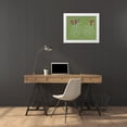 thumbnail image 3 of Loreth, Lanie 14x12 White Modern Wood Framed Museum Art Print Titled - Modern Christmas Bicycle, 3 of 4