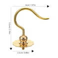 thumbnail image 2 of GOOHOCHY 2Ud Gancho Colgante De Latón Dorado Para Jaulas Y Accesorios Con Compacto Y Resistente, 2 of 8