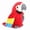 Red, variant on M Buder Cartoon Cute Electric Recording Learning Talking Plush Parrot Early Education Toy Interactive Singing Bird for Toddlers Kids (Green) - 7.87 inches / 20 cm