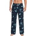thumbnail image 2 of Kdxio Beautiful Butterflies Print Men's Sleep Pajama Pant Lounge Pants with Pockets, 2 of 8