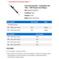 thumbnail image 2 of Front Steering Rack - Compatible with 1982 - 1988 Toyota Tercel Wagon 1983 1984 1985 1986 1987, 2 of 2