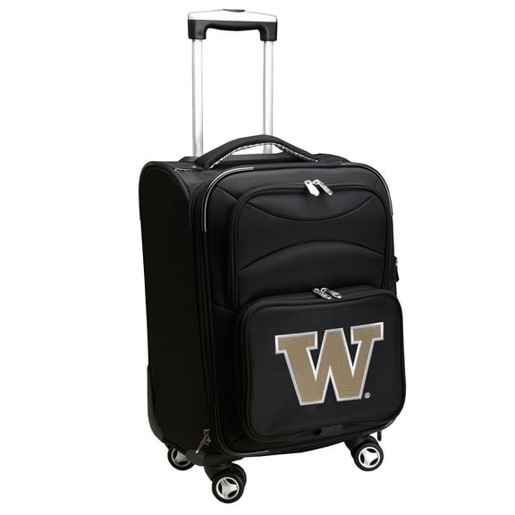 MOJO Black Washington Huskies 21" Softside Spinner Carry-On