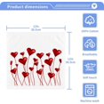 thumbnail image 4 of GZHJMY 6 PCS Heart Balloon Towels Cotton Washcloths Set,Quick Drying & Absorbent Soft Bathroom Hand Towel Lightweight & Portable Fingertip Towel, 4 of 7
