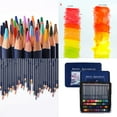 thumbnail image 2 of Colouring Pencils Set in Metal Case Professional Colored Pencil Pre Sharpened for Adult Kid Artist Sketching Coloring, 2 of 16