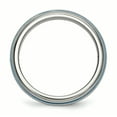 thumbnail image 2 of Edward Mirell Titanium Triple Groove Blue Anodized Ring, 2 of 7