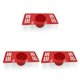 thumbnail image 2 of Vogacara Golf Putting Cup Floor Plastic Practice Hole Cover Golfer Trainer Golf Skill Training Aid Home Office Yard Sports rojo 3piezas Vogacara CBP189034, 2 of 6