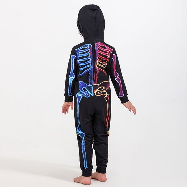 Pijamas familiares de Halloween, pijamas familiares de Halloween, pijamas familiares con capucha, conjunto de pijamas de máxima confiabilidad