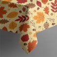 thumbnail image 5 of Autumn Fall Leaves Pattern Square Tablecloth,Waterproof Square Table Cover,Wipeable Spillproof Washable Table Cover for Home Kitchen Party Decor 42"X42"(107x107cm), 5 of 6