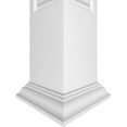 thumbnail image 4 of Ekena Millwork 8"W x 8'H Craftsman Classic Square Non-Tapered, Raised Panel PVC Column Kit, Crown Capital & Crown Base, 4 of 9
