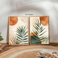 thumbnail image 4 of Abstract Boho Painting Mid Century Modern Pictures Boho Botanical Canvas Wall Hieng Neutral Abstract Posters Burnt Orange and Green Wall Hieng Abstract Geometric Poster Prints for Wall, 4 of 6