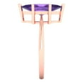 thumbnail image 3 of Clara Pucci 14K Rose Gold 2.5ct Amethyst Solitaire Ring for Women, 3 of 7