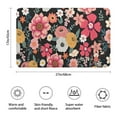 thumbnail image 3 of Multicolored Pioneer Flower Bathroom Rugs Mat,Non Slip Microfiber Bathroom Rug,Rubber Backing,Soft Bathroom Mats for Bathroom Floor,Tub and Shower,17x27in(43x68cm), 3 of 5