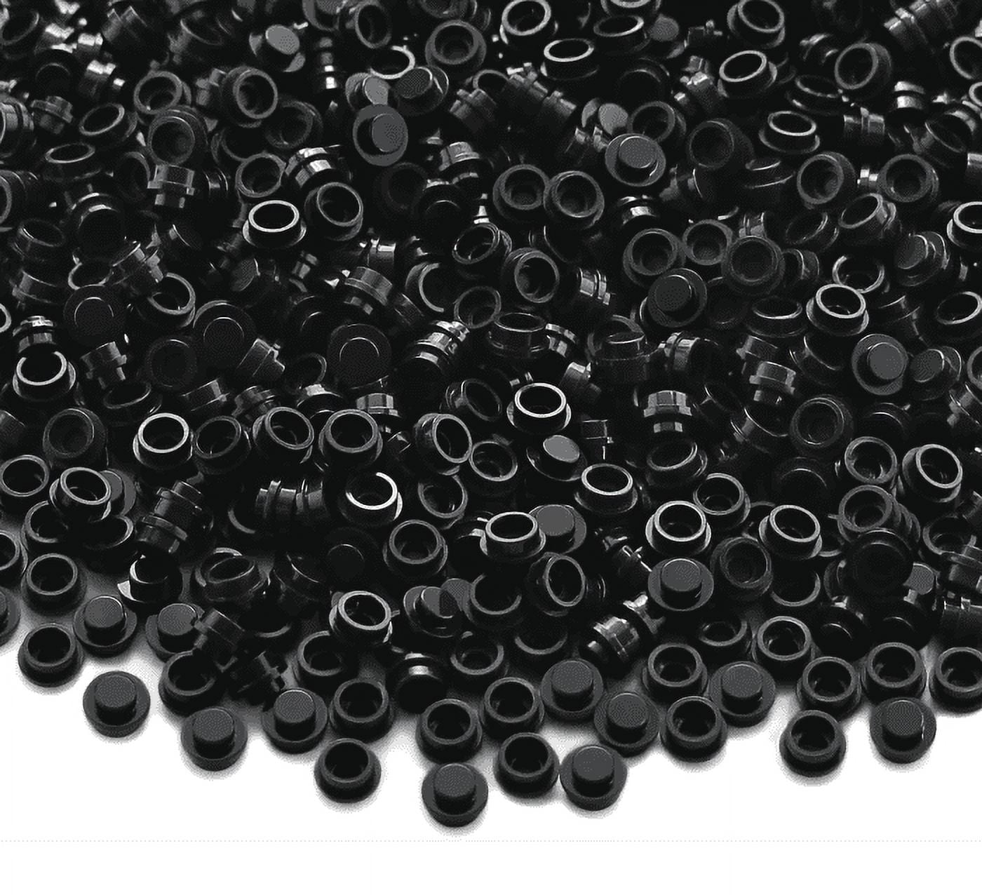 Minizfigs 1050PCS Black 1x1 Round Plates | Bulk Building
