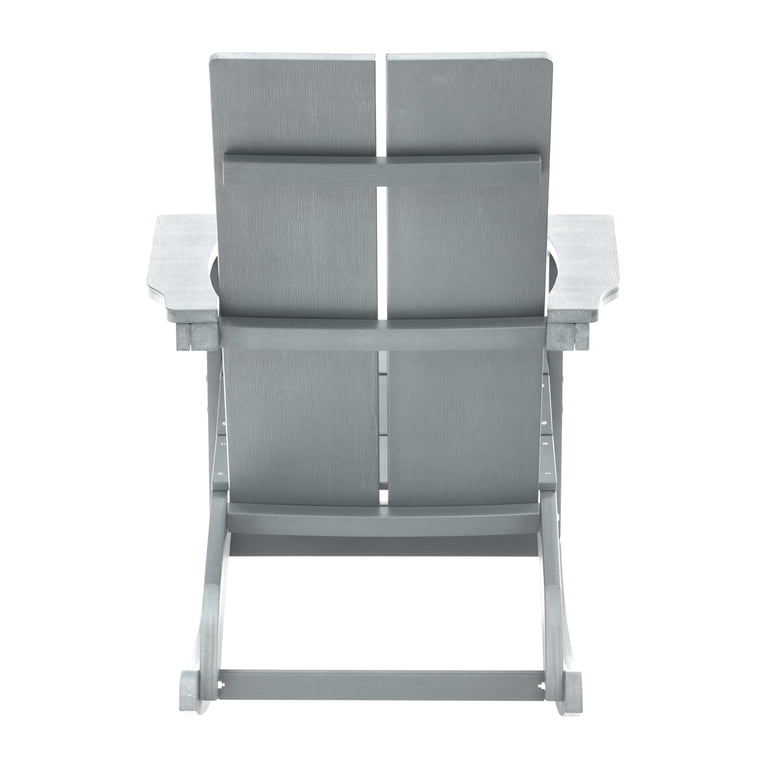 BizChair Modern Commercial Grade All-Weather 2-Slat Poly Resin